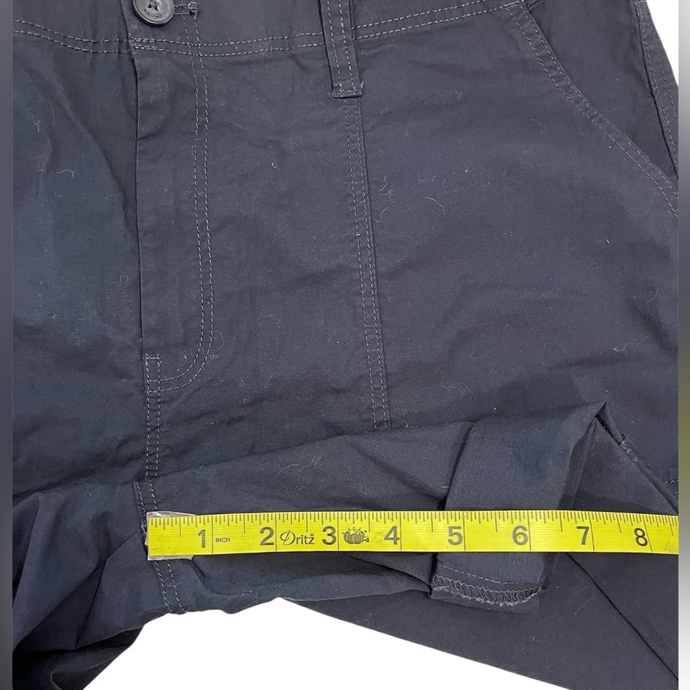 Chicos Navy Casual Blue Poplin Shorts Size 14 (Chicos size 2.5) New with Tags - Picture 6 of 7